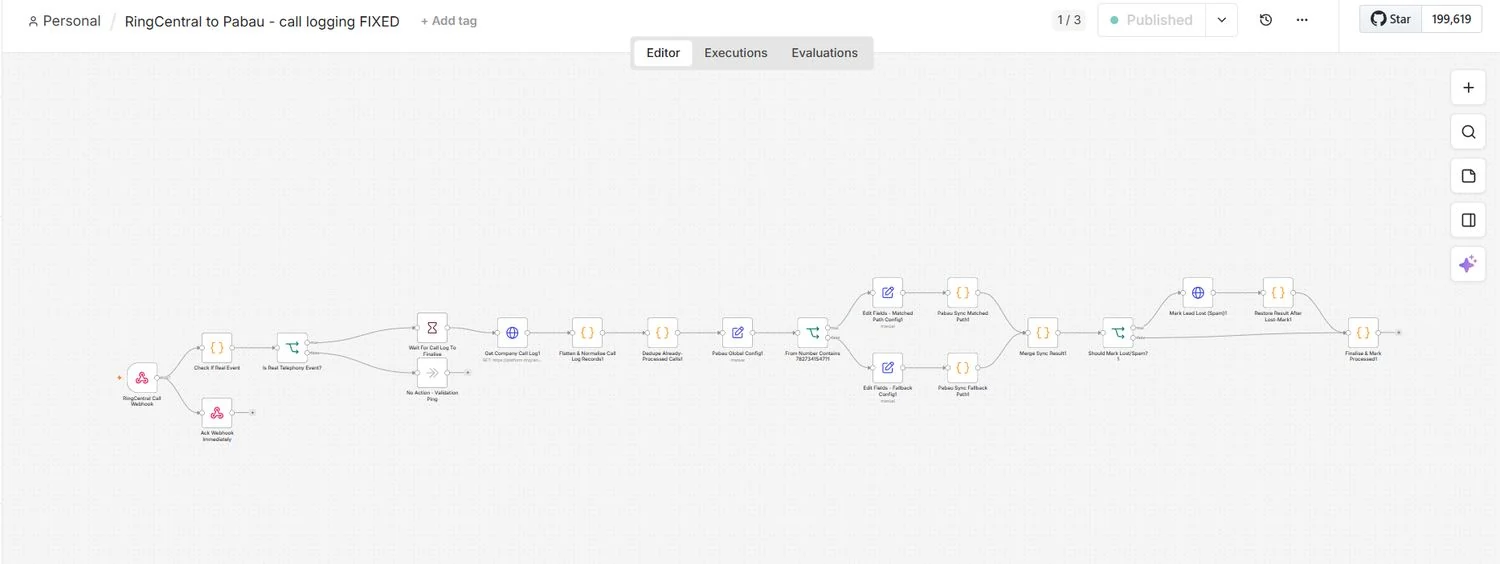 Workflow screenshot: Lead follow-up without relying on memory.